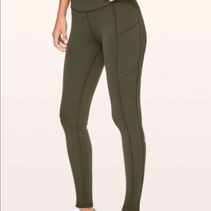 LULULEMON Speed Up MR Tight 28" - Dark Olive